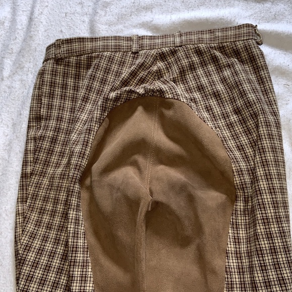 Ovation tan plaid full seat size 30 Dressage breeches - Picture 3 of 10